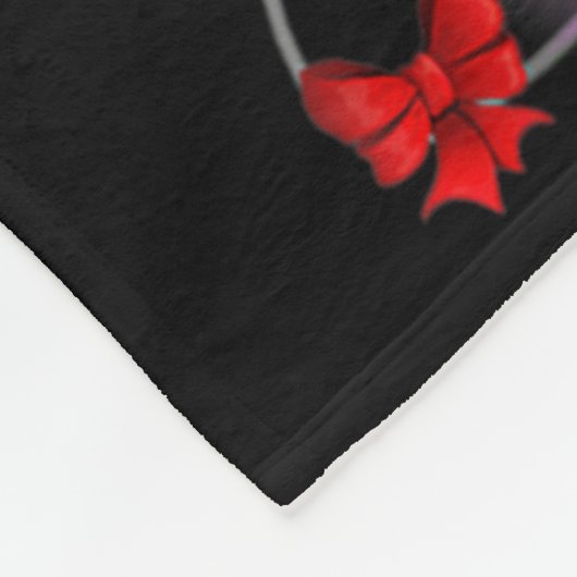 Pug Christmas Tree Lights Santa Dog Xmas Boys Pugm Fleecedecke (Ecke)