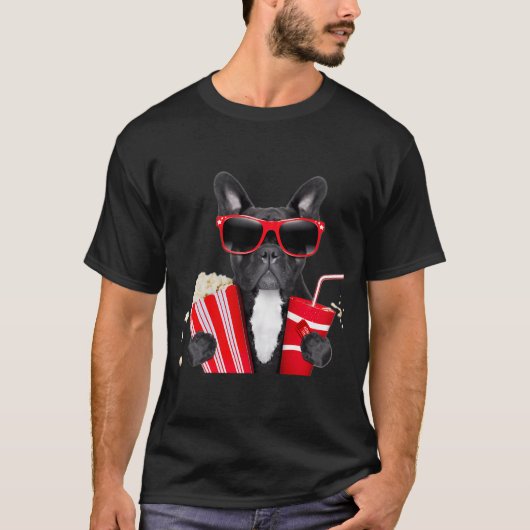 Pug Cinema Corn Dog T-Shirt (Vorderseite)