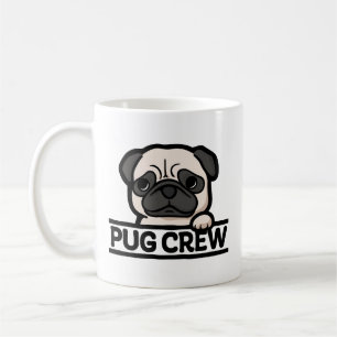 PUG CREW – Lustiges und süßes Pug-Liebhaber-Gesche Kaffeetasse