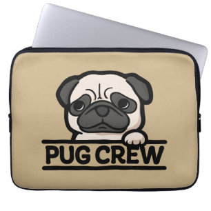 PUG CREW – Lustiges und süßes Pug-Liebhaber-Gesche Laptopschutzhülle