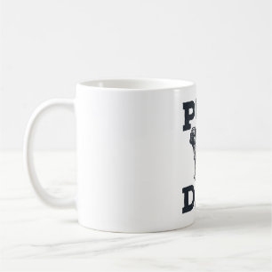 Pug Dad Vintage Gravur Hundeliebhaber-Shirt-Design Kaffeetasse