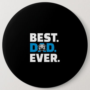 Pug Dog Best Dad Ever Button