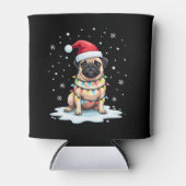 Pug Dog Christmas Men Women (1) Dosenkühler (Vorderseite)