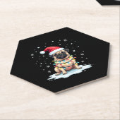 Pug Dog Christmas Men Women (1) Untersetzer (angewinkelt)