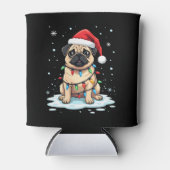 Pug Dog Christmas Men Women (2) Dosenkühler (Vorderseite)