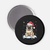 Pug Dog Christmas Men Women (2) Magnet (Vorderseite/Rückseite)