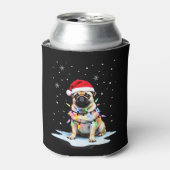 Pug Dog Christmas Men Women (3) Dosenkühler (Kanne Vorderseite)