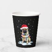 Pug Dog Christmas Men Women (3) Pappbecher (Vorderseite)