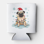 Pug Dog Christmas Men Women Dosenkühler (Vorderseite)