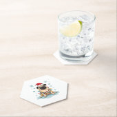 Pug Dog Christmas Men Women Untersetzer (Vor Ort)