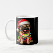 Pug Dog Christmas Tree Lights Santa Xmas Pajama Do Kaffeetasse (Links)