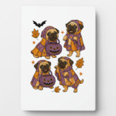 Pug Dog Ghost Halloween Spooky Fotoplatte (Vorderseite)
