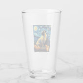 Pug dog of van gogh starry night halloween Funny J Glas (Rückseite)