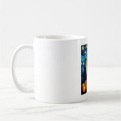 Pug dog of van gogh starry night halloween Funny J Kaffeetasse (Links)