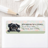Pug Dog Return Address Labels (Insitu)