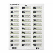 Pug Dog Return Address Labels (Vorne)