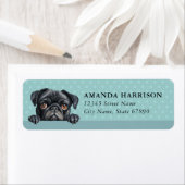 Pug Dog Return Address Labels (Insitu)