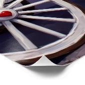 Pug Dog Valentine's Day Poster (Ecke)