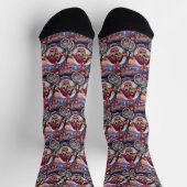 Pug Dog Valentine's Day Socken (Oben)