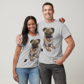 Pug Gaze T-Shirt – Chalk Art Style (Unisex)