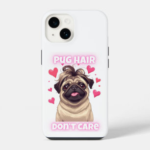 Pug-Haar ist egal – Lustiger Pug-Spruch iPhone-Hül iPhone 14 Hülle