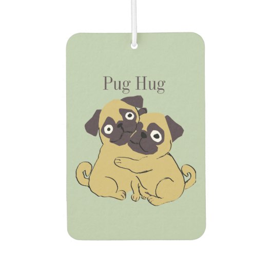 Pug hug autolufterfrischer (Vorderseite)