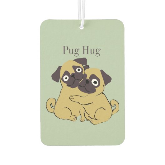 Pug hug autolufterfrischer (Rückseite)