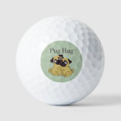 Pug hug golfball (Vorderseite)