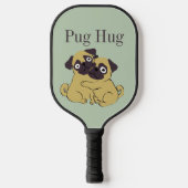 Pug hug pickleball schläger (Vorderseite)