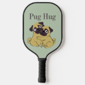 Pug hug pickleball schläger (Rückseite)