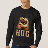 Pug Hug Pugs  Dog Owners Sweatshirt (Vorderseite)