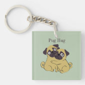 Pug hug schlüsselanhänger (Vorderseite)