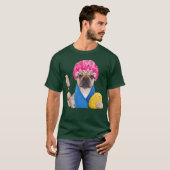 Pug-Hund badet Tier T-Shirt (Vorne ganz)