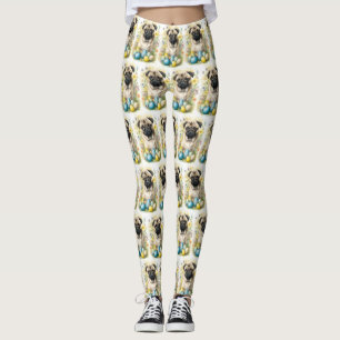 Pug Hund mit Ostereiern Feiertag  Leggings