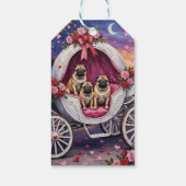 Pug Hund Valentinstag Geschenkanhänger (Rückseite)