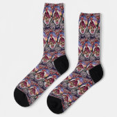 Pug Hund Valentinstag Socken (Linkes Detail)
