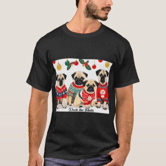 PUG-HUND-WEIhnachtsfest DIE HALLEn CUTE PULLI WETT