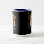 Pug ICH ARBEITE HART Tasse (Zentrum)