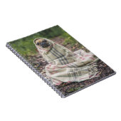 Pug in a Blanket Spiral Notebook Notizblock (Rechte Seite)