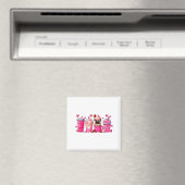 Pug Inside Cup Coffees Lover Valentines Day Heart  Magnet (In Situ (Geschirrspüler))