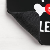 Pug Is My Valentine Pug Dog Mousepad (Ecke)