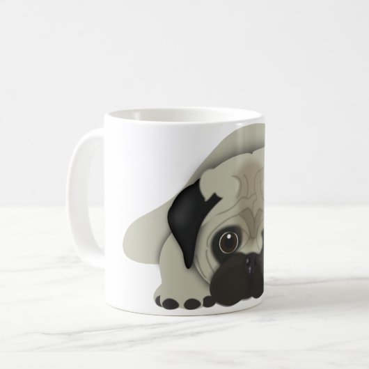 Pug Kaffeetasse (Vorderseite Links)