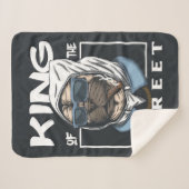PUG King of the street Blanket Sherpadecke (Vorderseite (Horizontal))