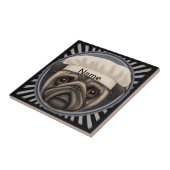 Pug Koch Fliese (Seite)