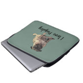 Pug Laptopschutzhülle (Vorne Knopf)