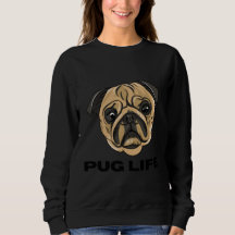 Pug Leben - Süßes Pug Gesicht Cartoon