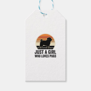 Pug Liebhaber Vintage Nur Ein Mädchen Hund Shirt D Geschenkanhänger
