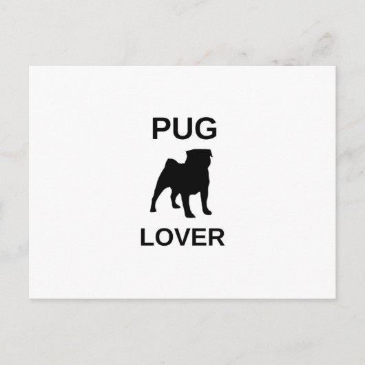 pug lover postkarte (Vorderseite)