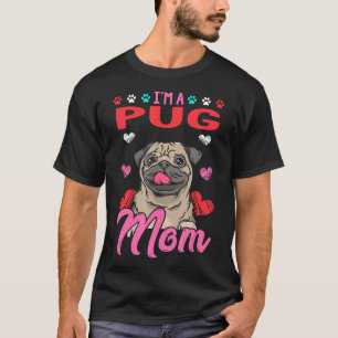 Pug Mama Mama T-Shirt Liebe Pug Mama Hund Mama Pit