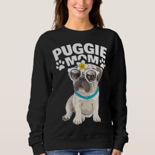 Pug-Mama Süßes Pug-Geschenk für Frauen Lustiges T- Sweatshirt